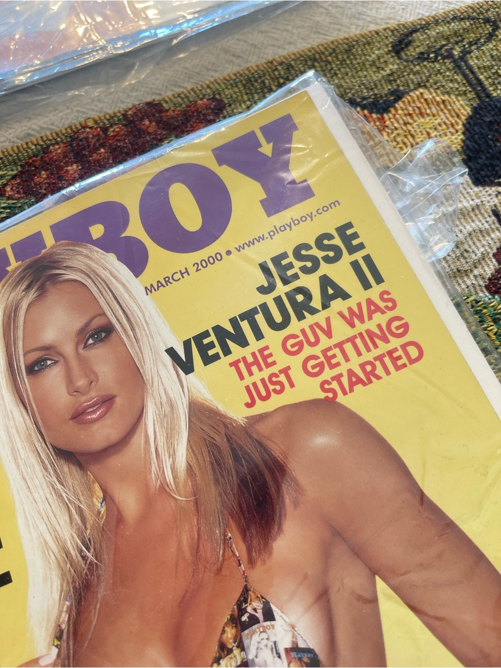 Playboy March 2000. Caprice, Jesse Ventura II Mardi Gras 2000, Cindy Margolis